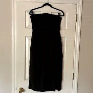 Maeve black strapless cut out dress M